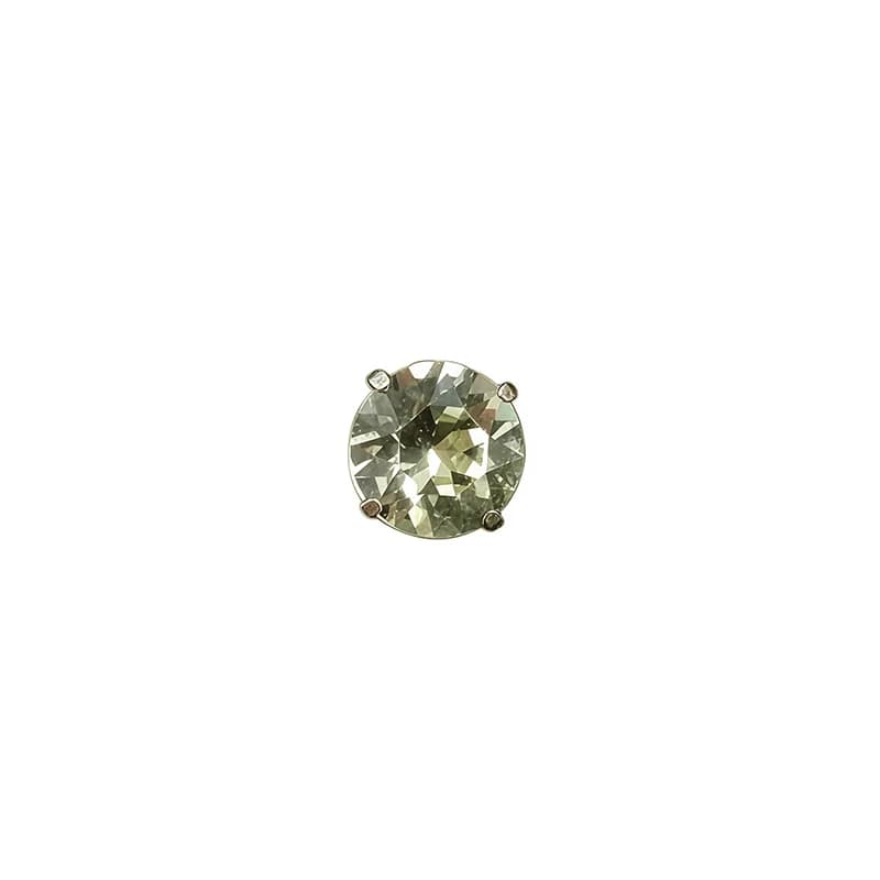 Titánový spirálový piercing do helixu s kubickou zirkóniou, 16G