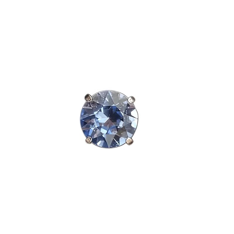 Titánový spirálový piercing do helixu s kubickou zirkóniou, 16G