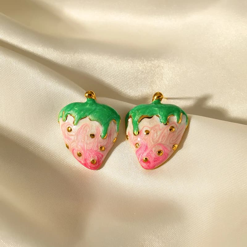 Irregular Heart-Shaped Dangle Earrings